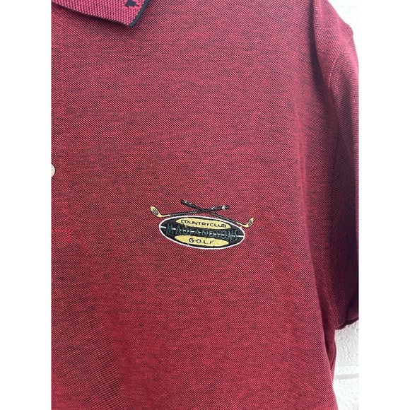 Maui And Sons Golf Polo Mens Small New With Sticker Tag Dark Red With Logo - Picture 3 of 7